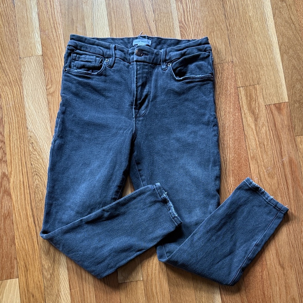 0101 - Good American Grey Denim Jeans